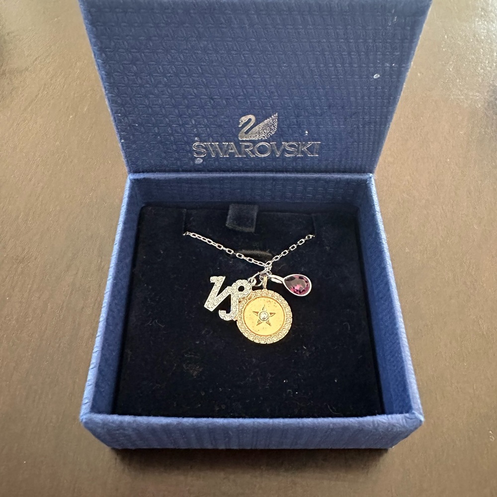 Capricorn Swarovski necklace